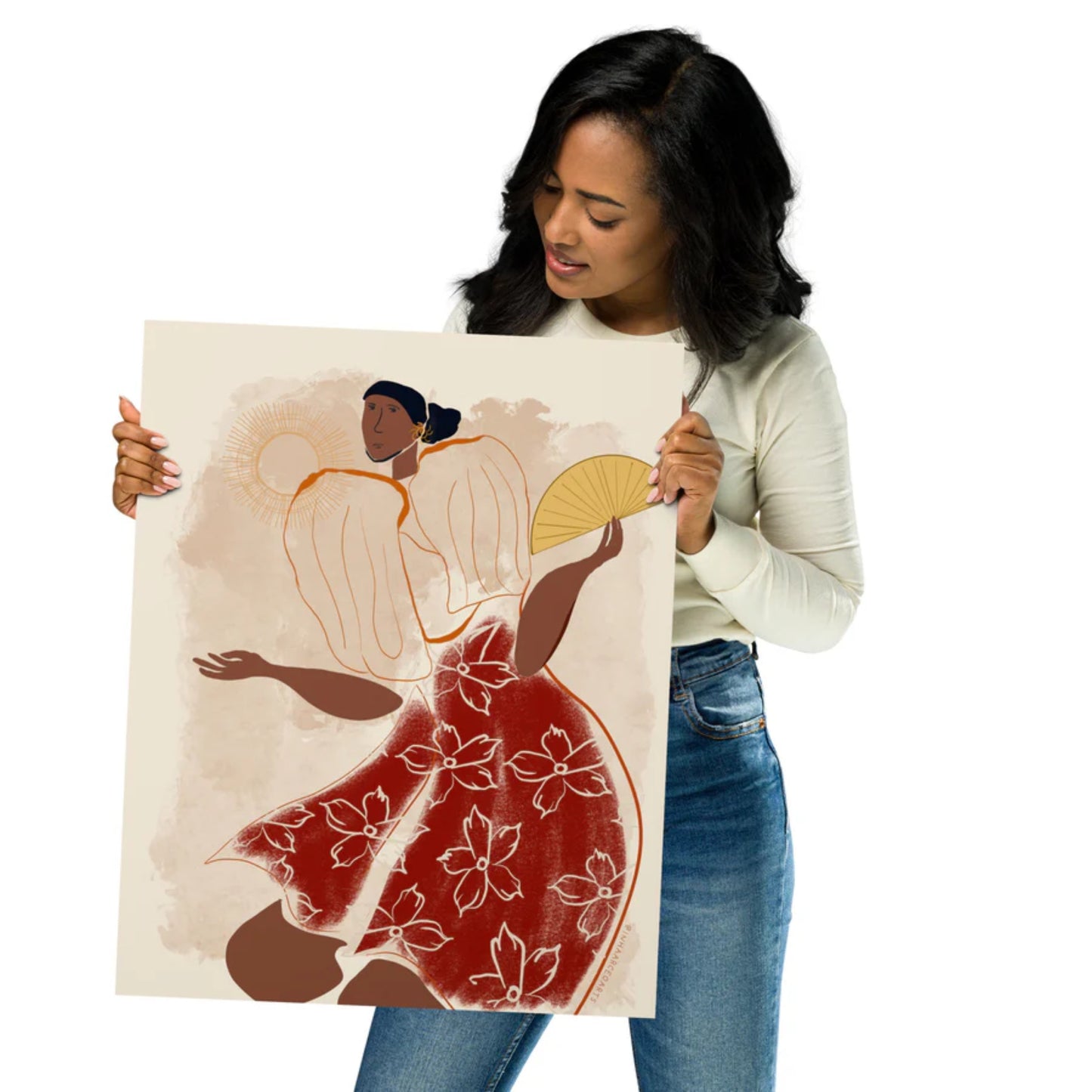 Abaniko (Fan) in Red (Limited Print)