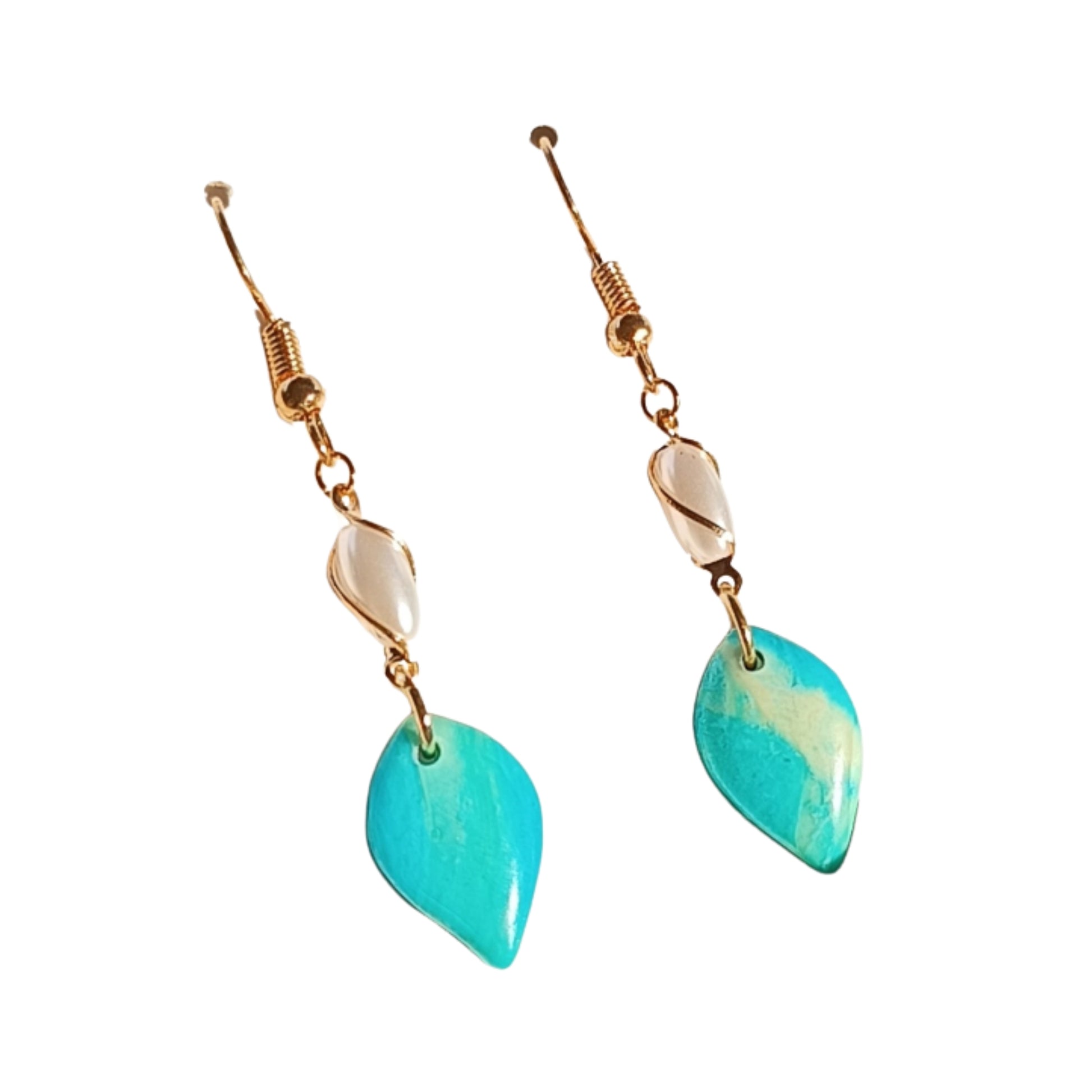 Aqua Dream Clay Earrings