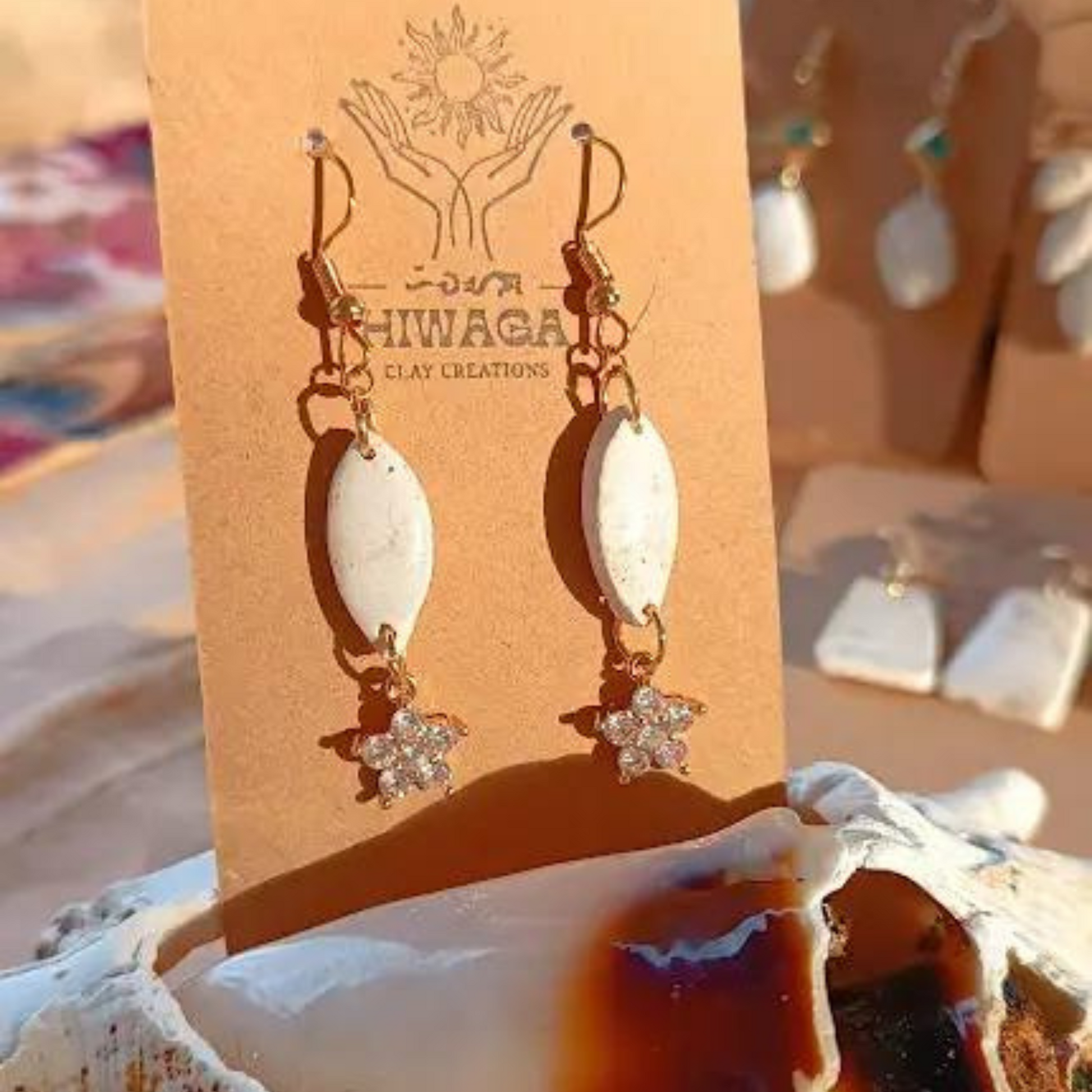 Crystalline Clay Earrings