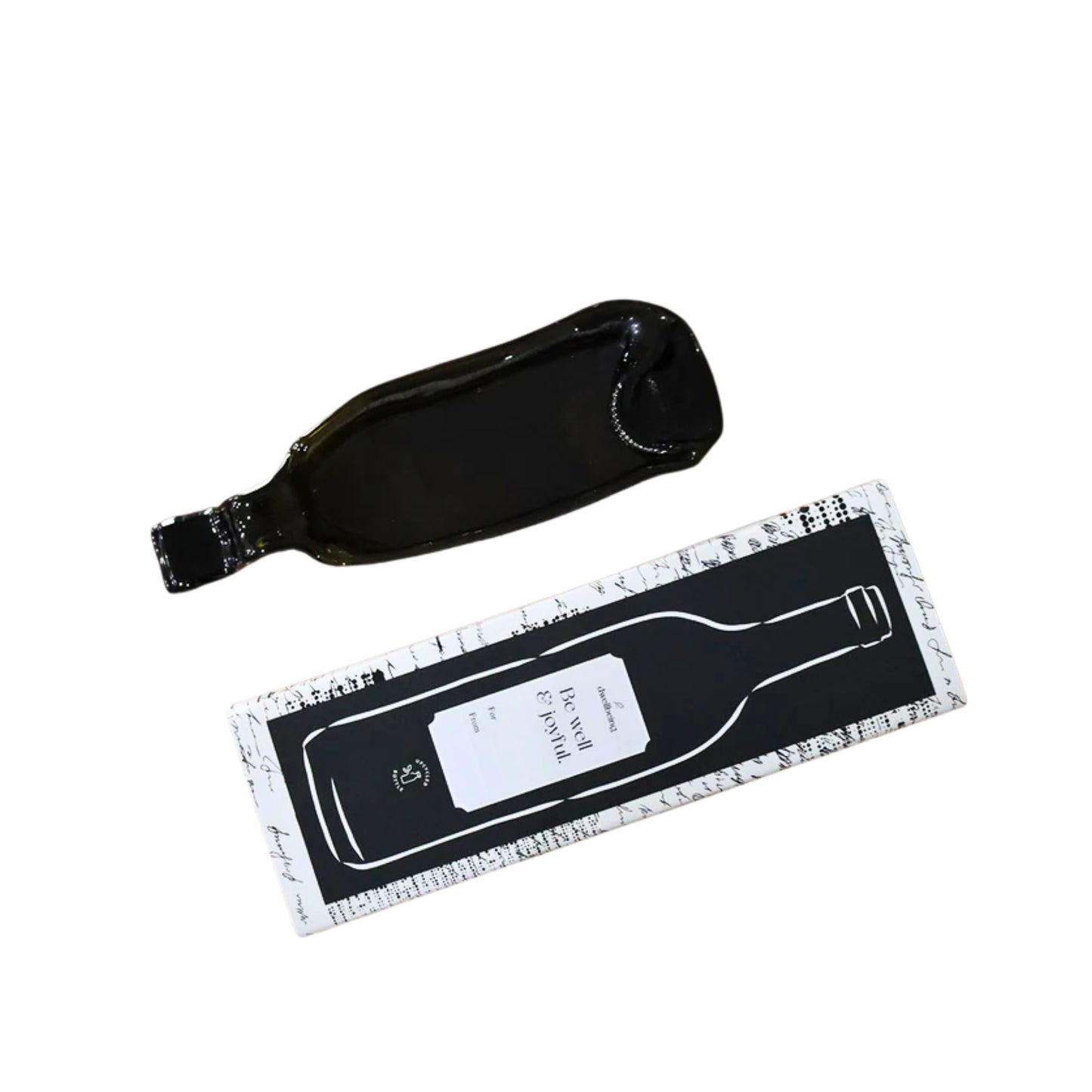 Dish Tray Melted Wine Bottle