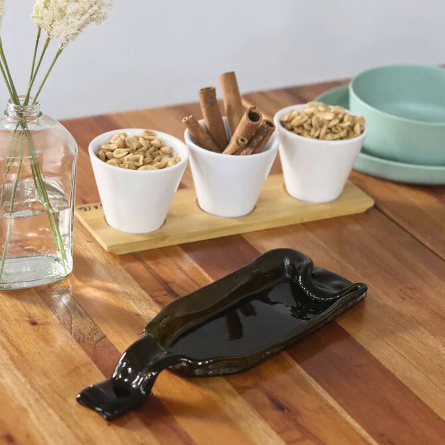 Dish Tray Melted Wine Bottle