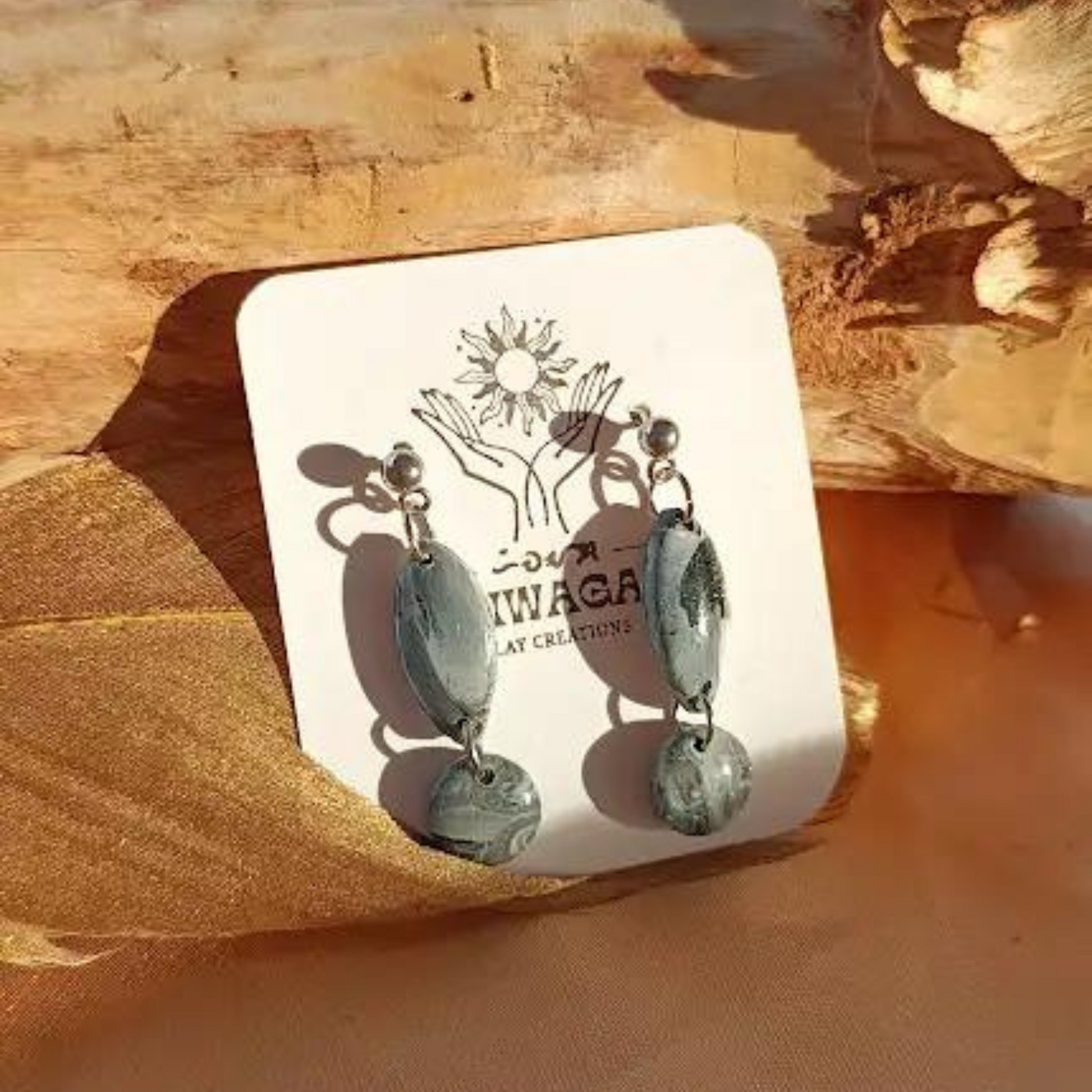 Ebony Clay Earrings