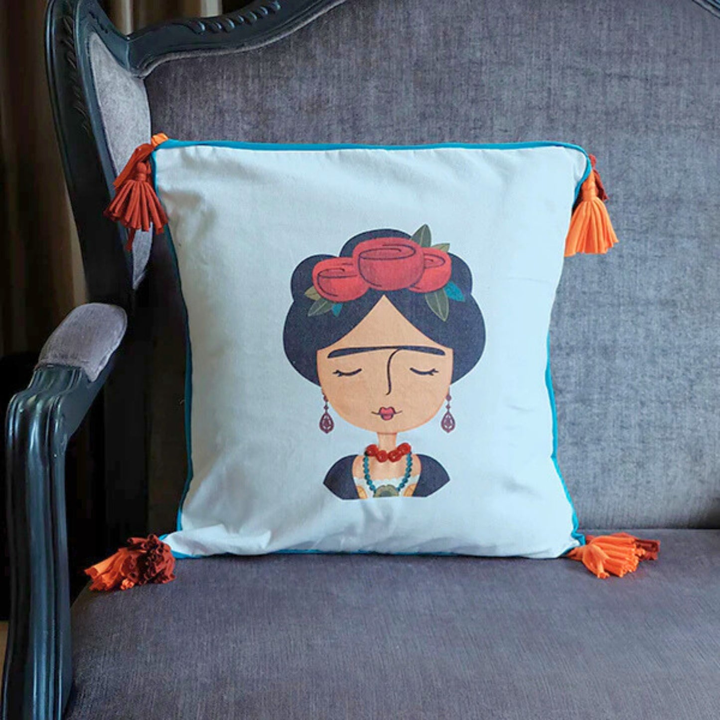 Frida Throw Pillow Case