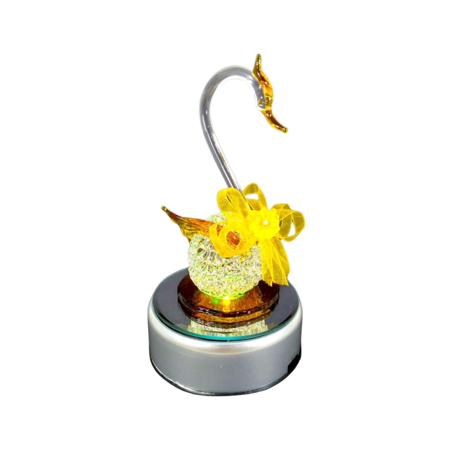 Glass Swan Figurine