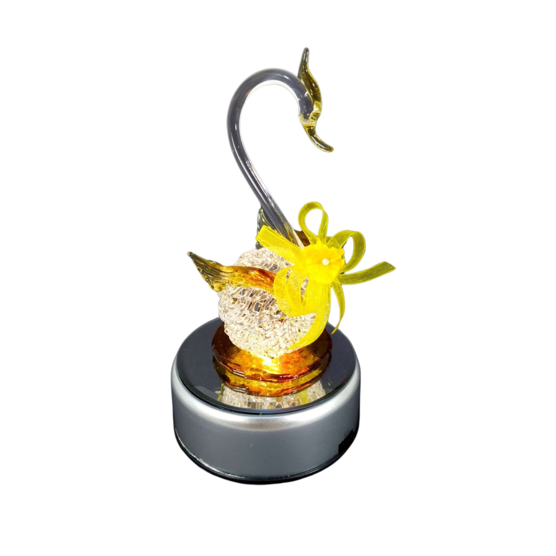 Glass Swan Figurine