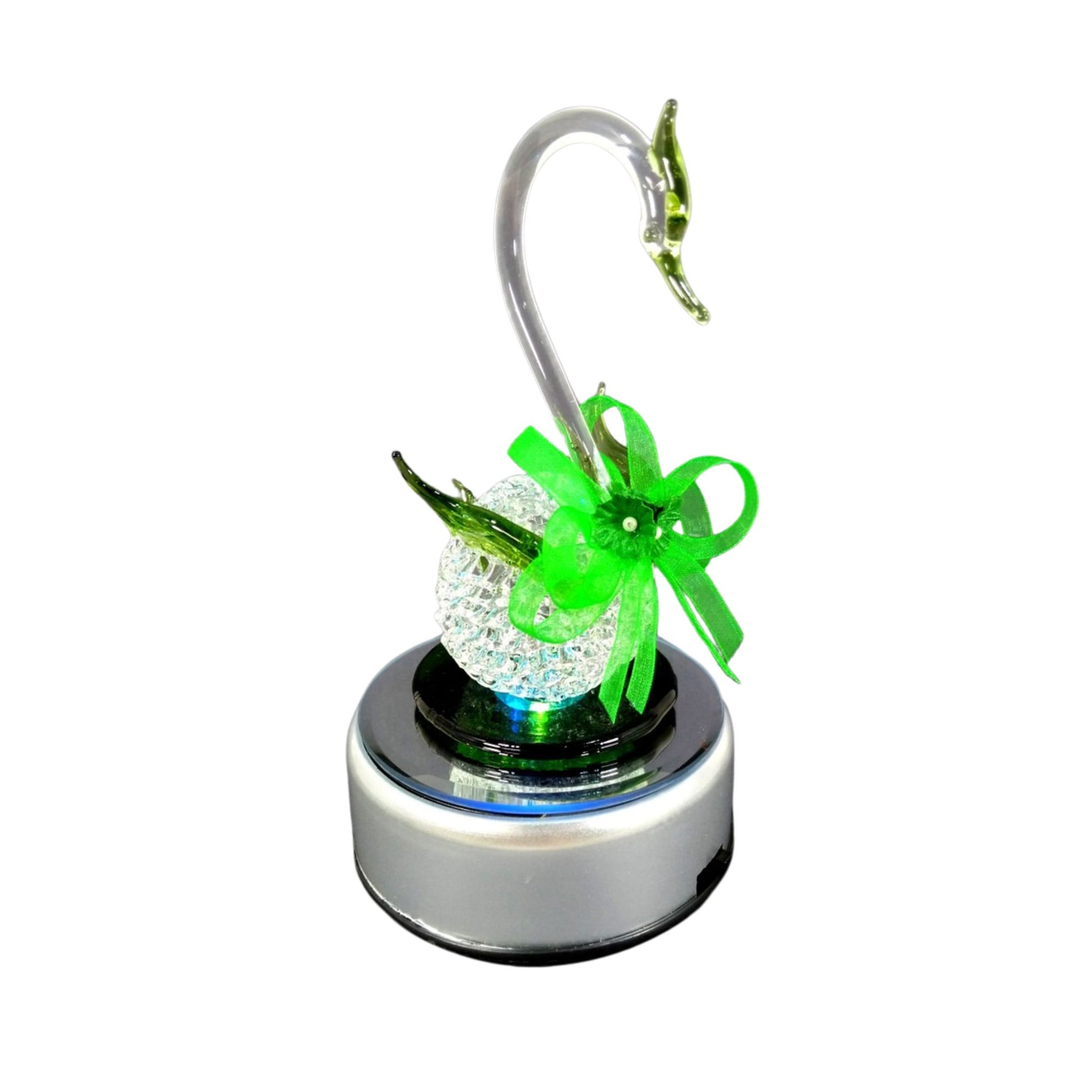 Glass Swan Figurine