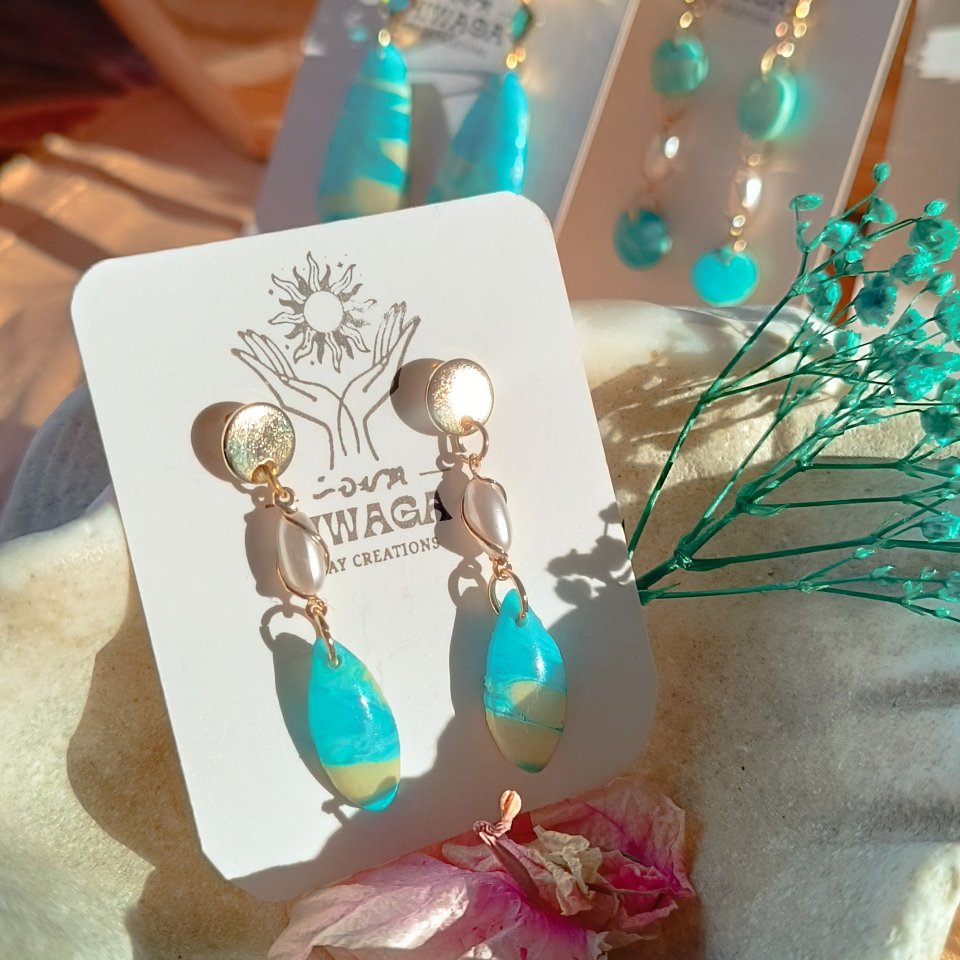 Oceania Clay Earrings
