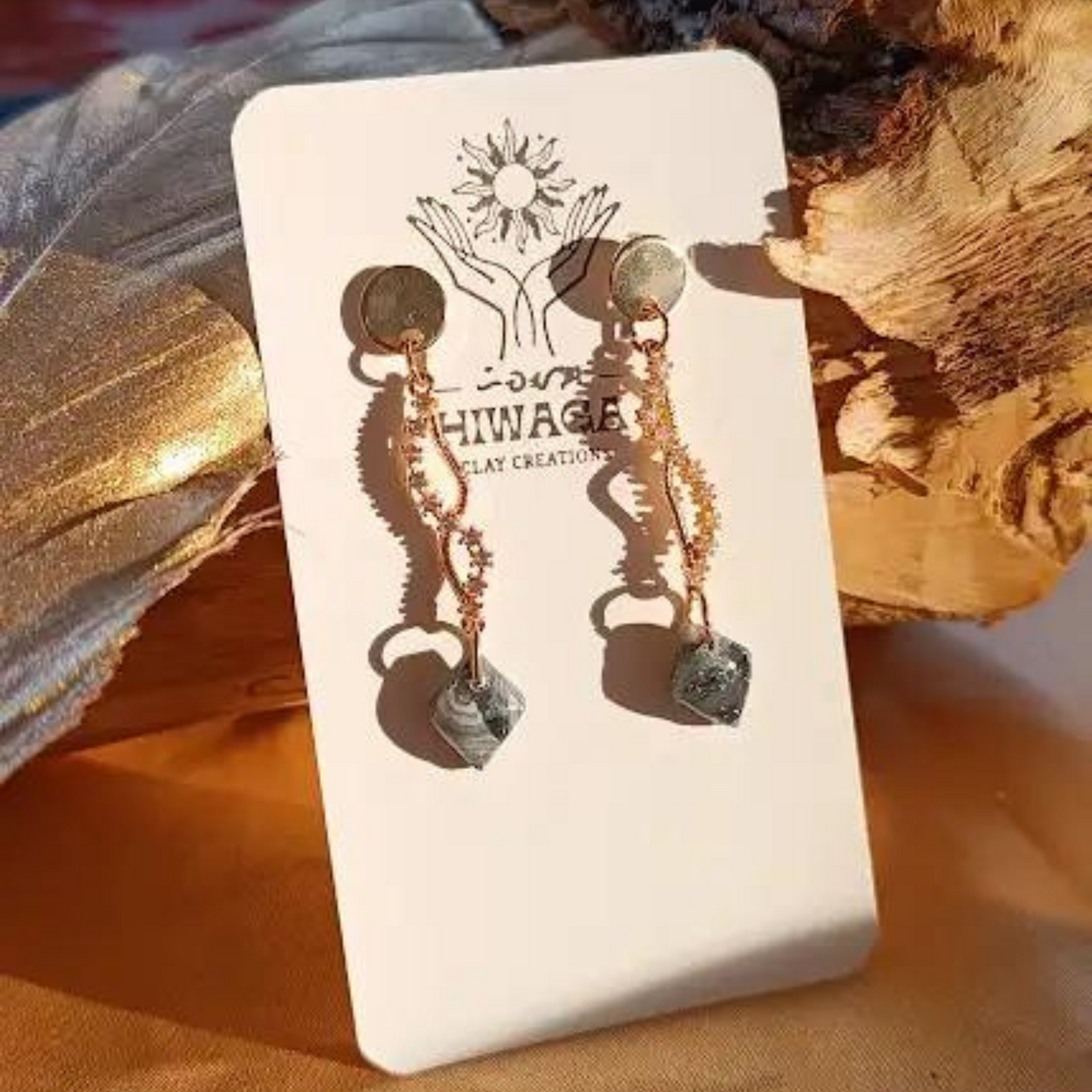 Onyx Clay Earrings