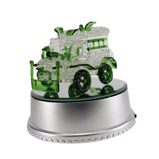 Philippine Jeep Glass Figurine