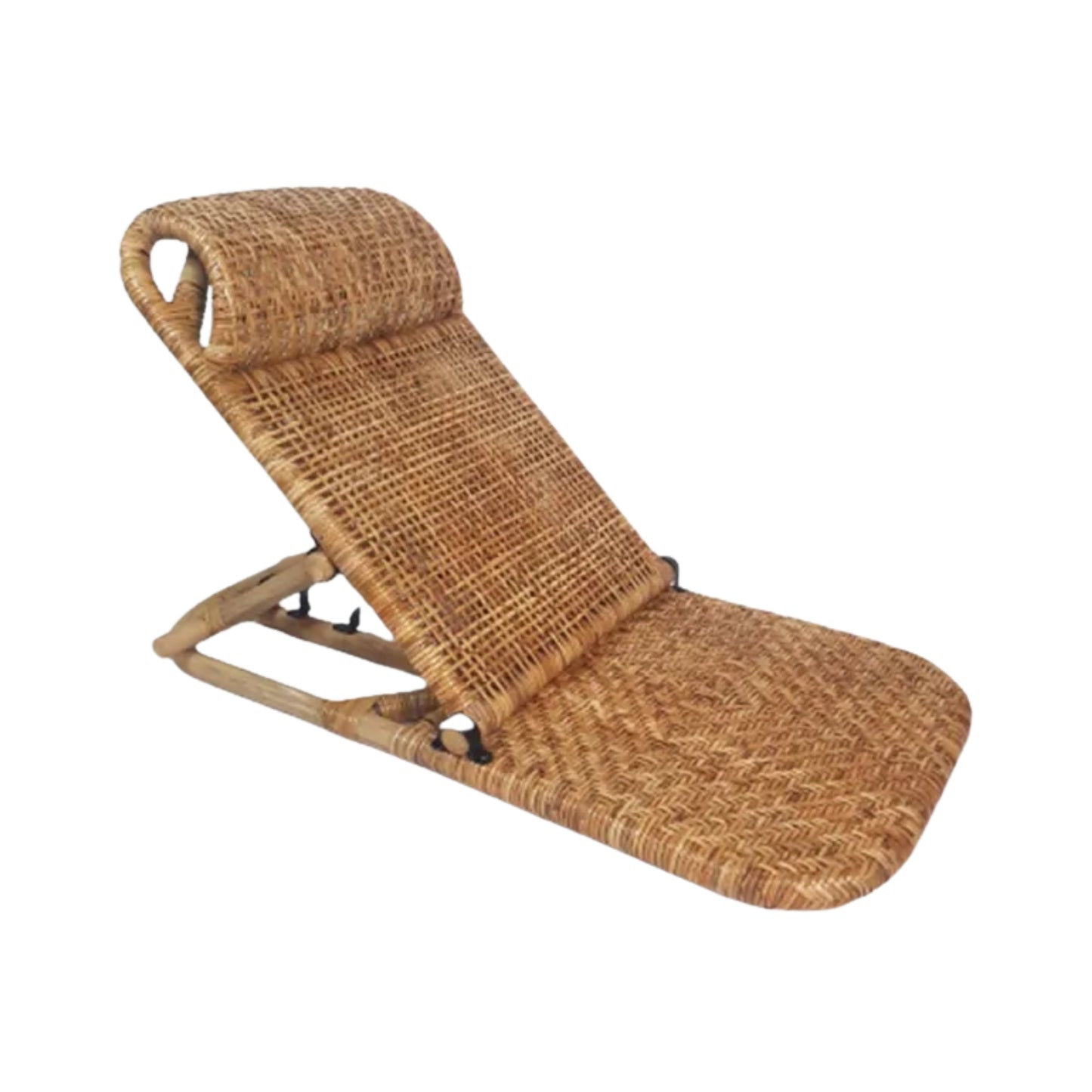 Ilokana Handicrafts Rattan Beach Reclining Chair Foldable Chair
