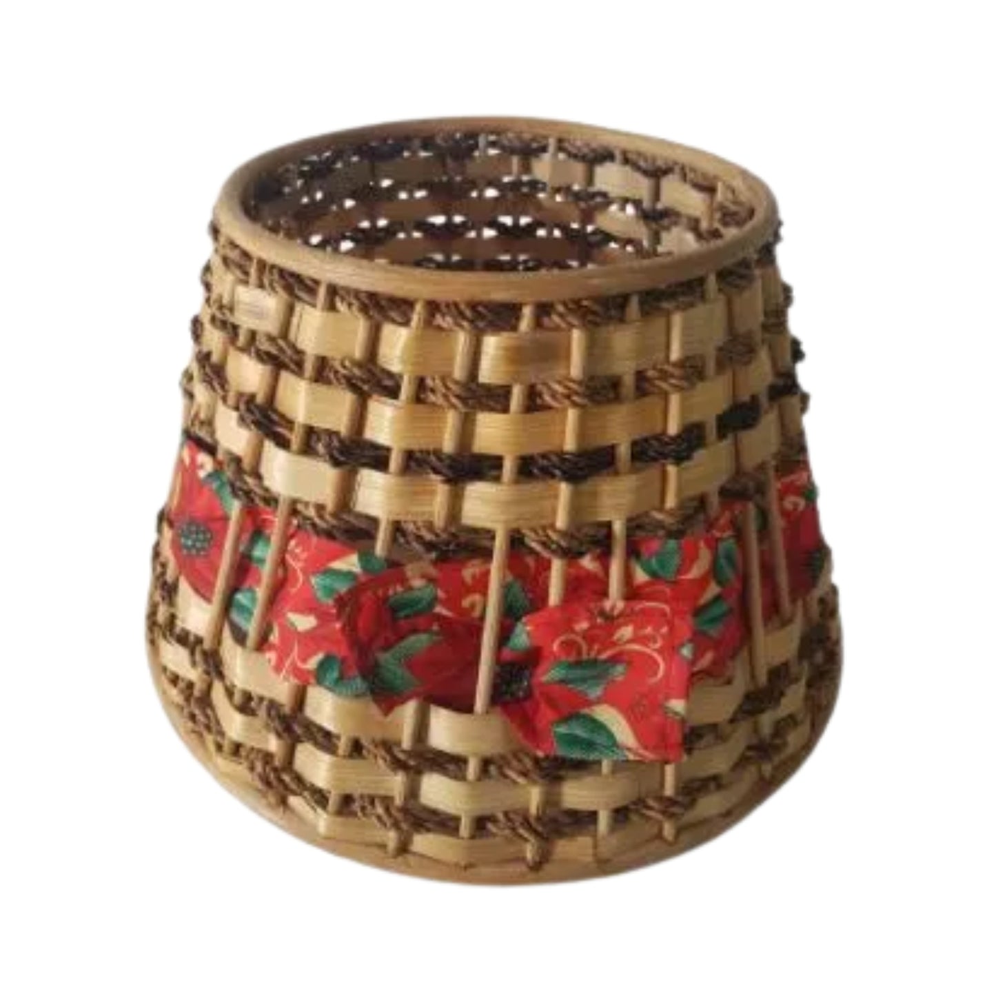 Ilokana Handicrafts Rattan Christmas Tree Collar, Holiday Home Decoration