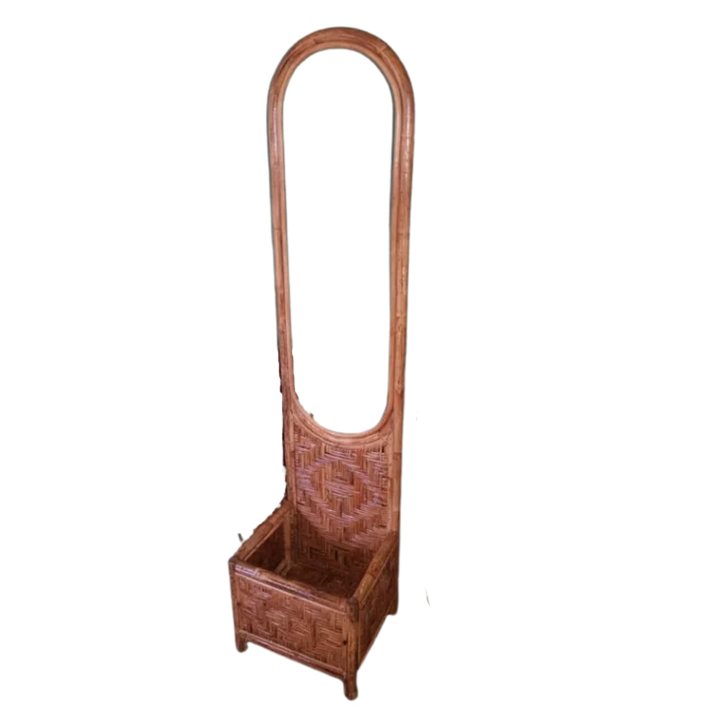Rattan Standing Mirror