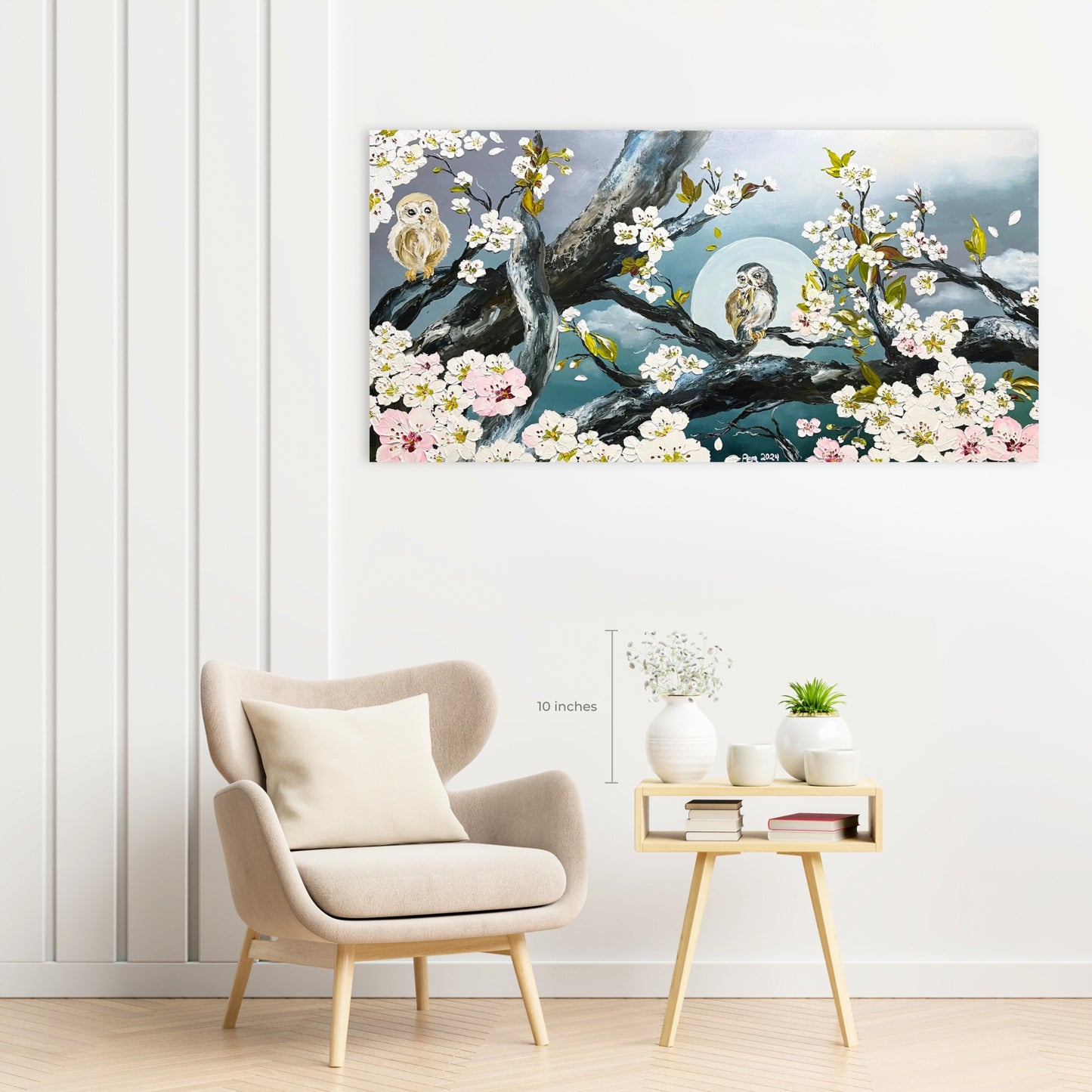 White Sakura Blooms