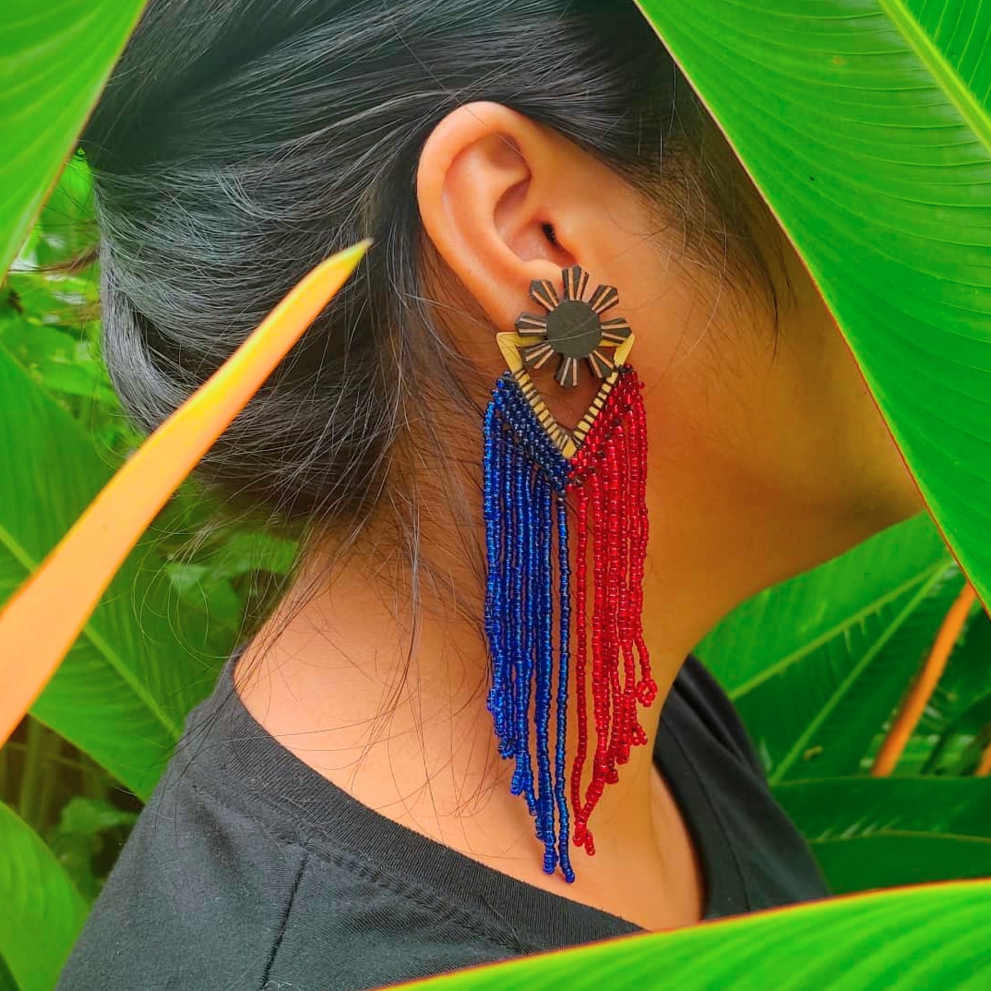 Filipino Flag Earrings