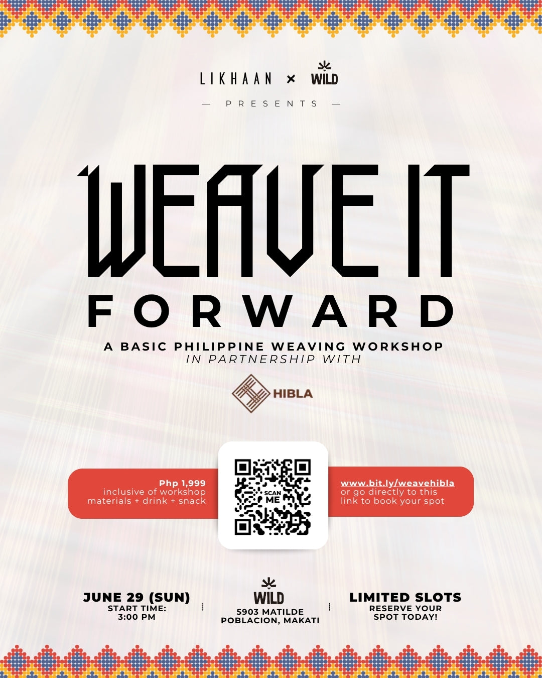 Weave It Forward: Basic Weaving Workshop (June 29)