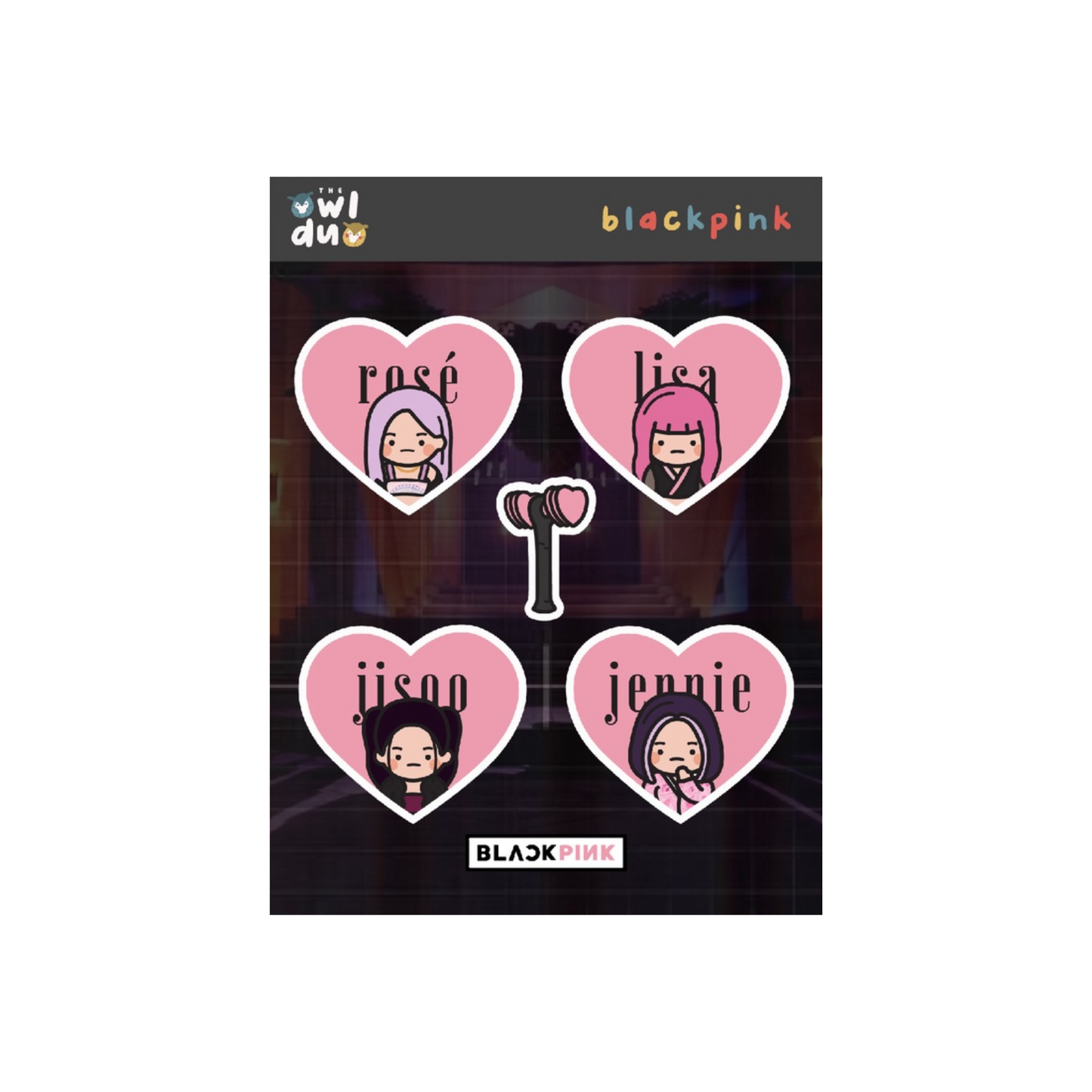 Blackpink (The Album: How You Like That) Glittered Peel Off Stickers