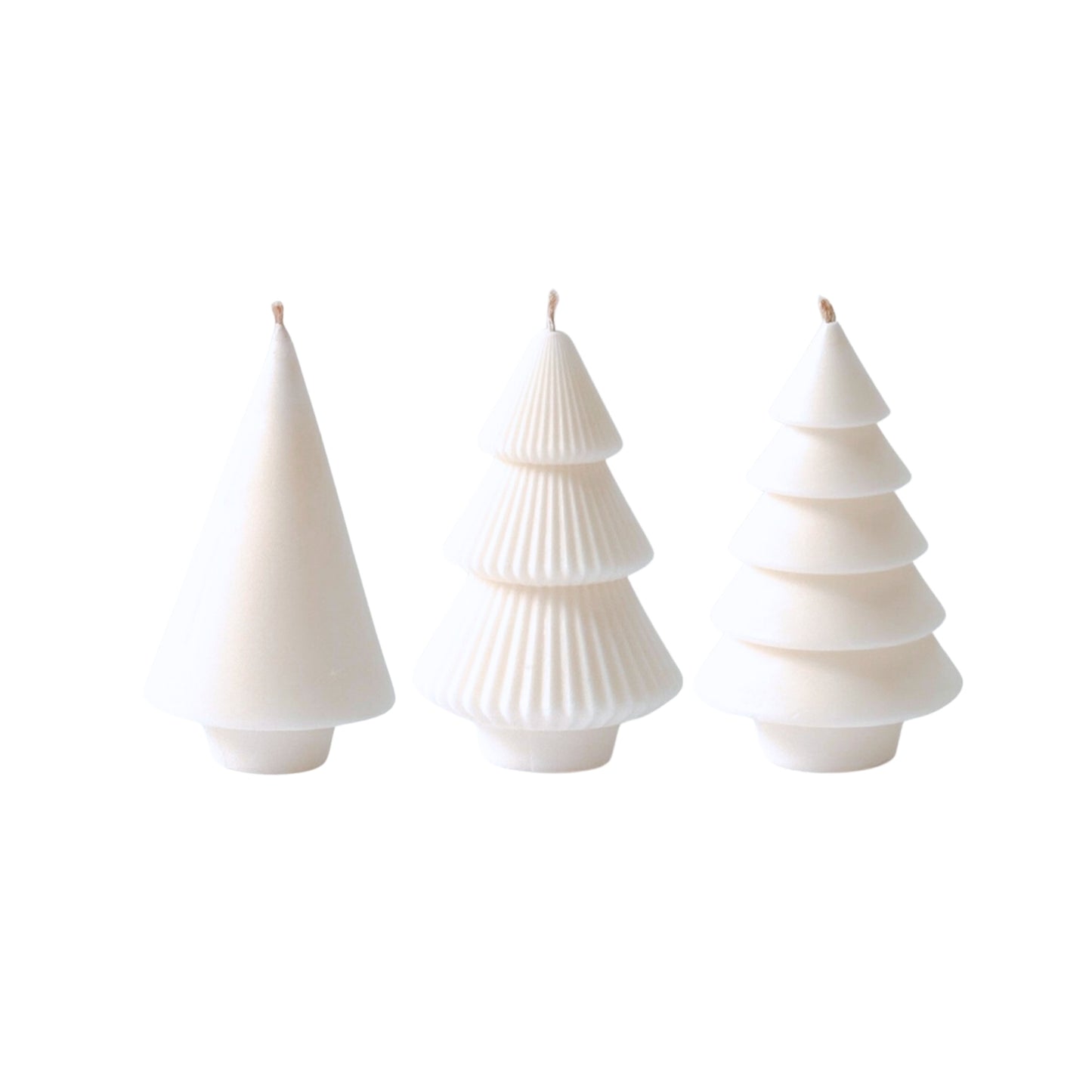 Christmas Tree Candles (Gift Box - 3 Pieces)