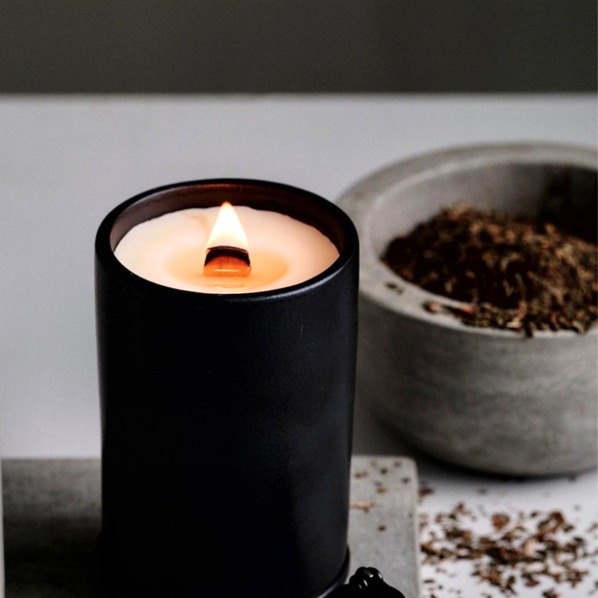 Black Candle Jar