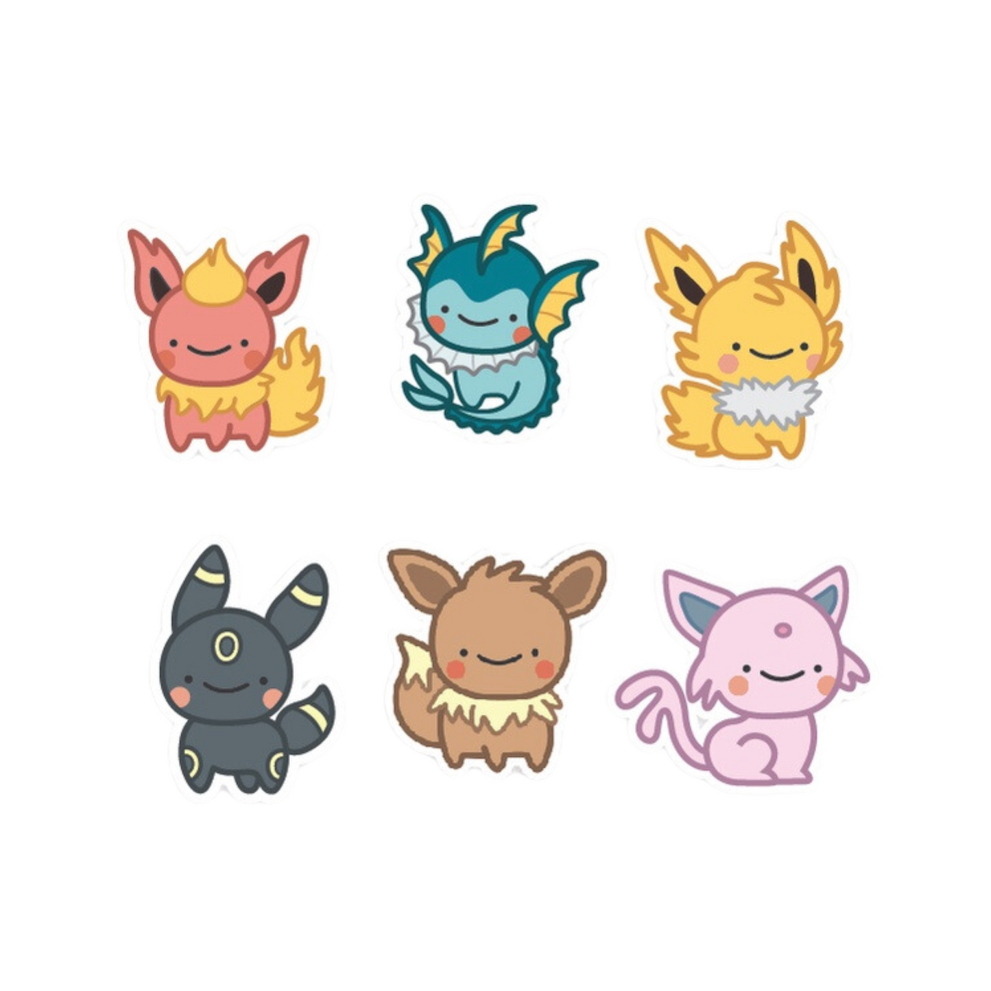 Eevee Evolution Sticker Pack