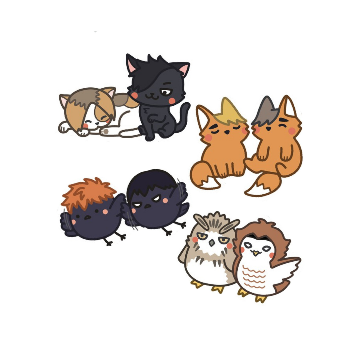 Haikyu!! School Team Mascots Sticker Pack