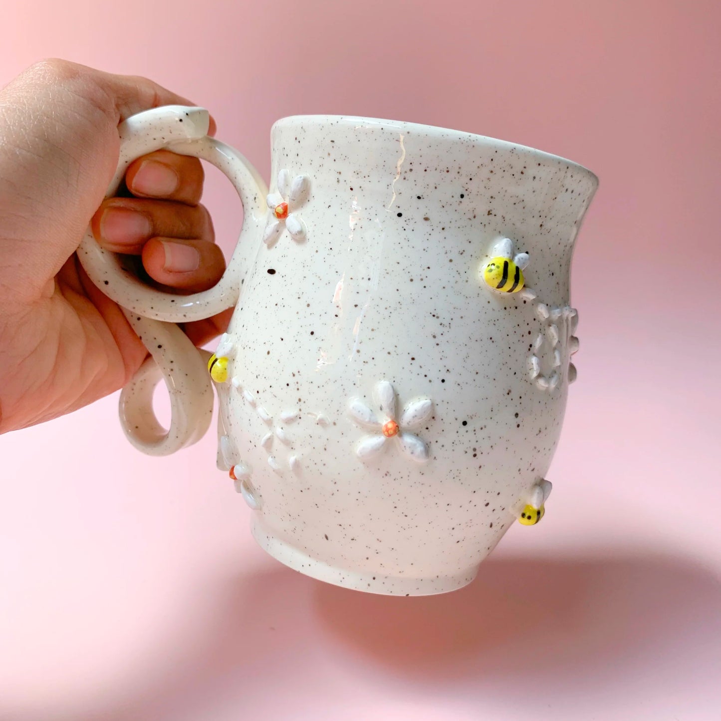 Bee and Flowers Mug