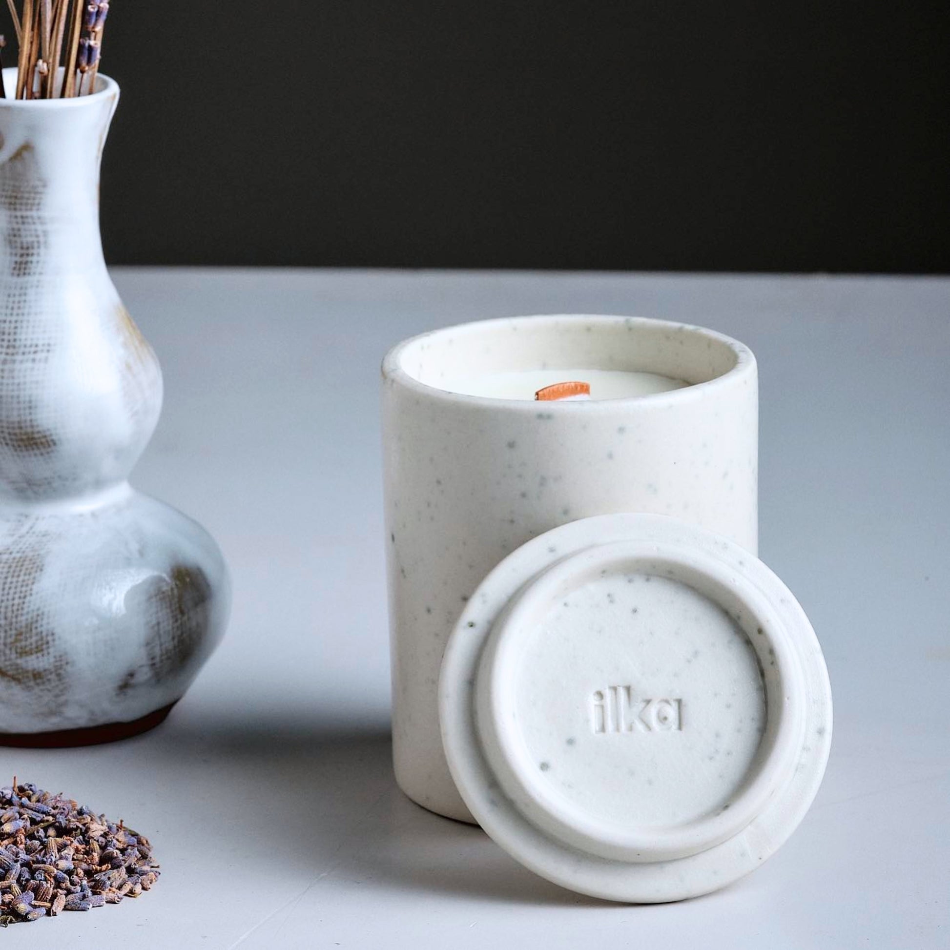 White Scented Candle