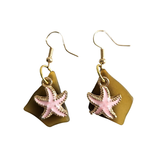 Seaglass Dangling Earrings