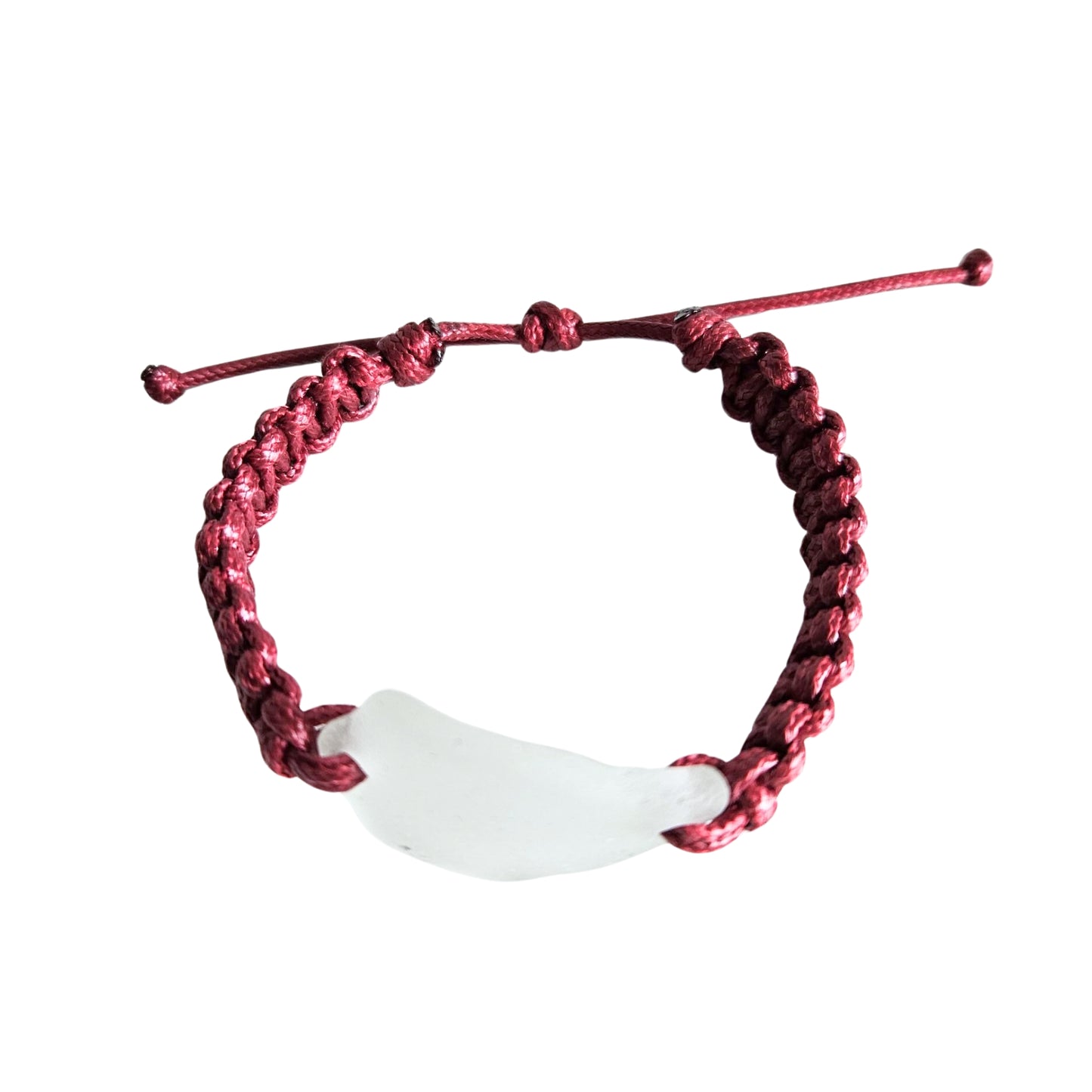 Seaglass Macrame Bracelet (X-Large Size)