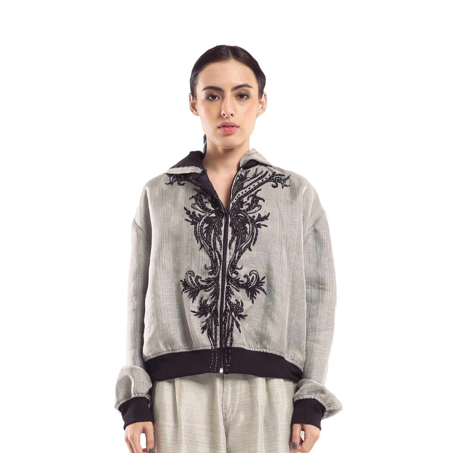 Maria Barong Bomber Jacket Hoodie