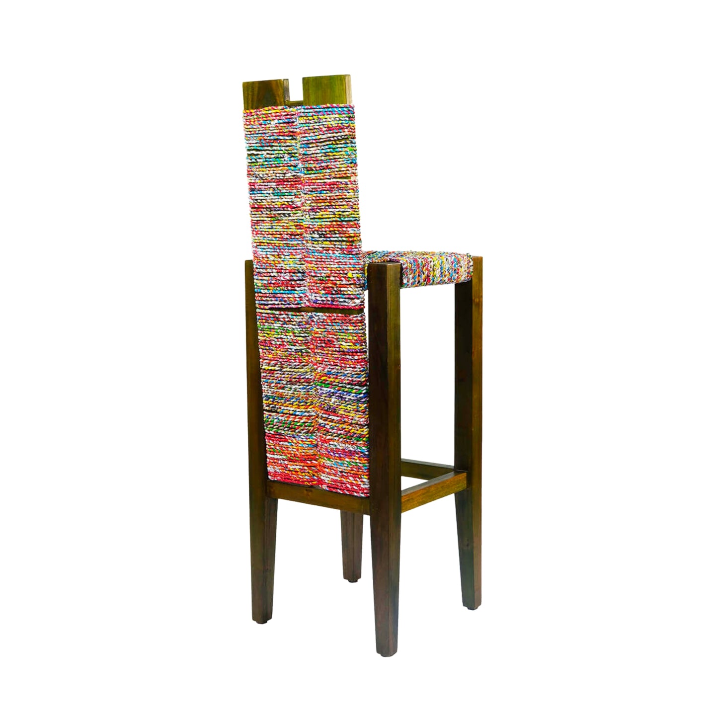 Multicolor Bar Stool Retro Eco Friendly Furniture