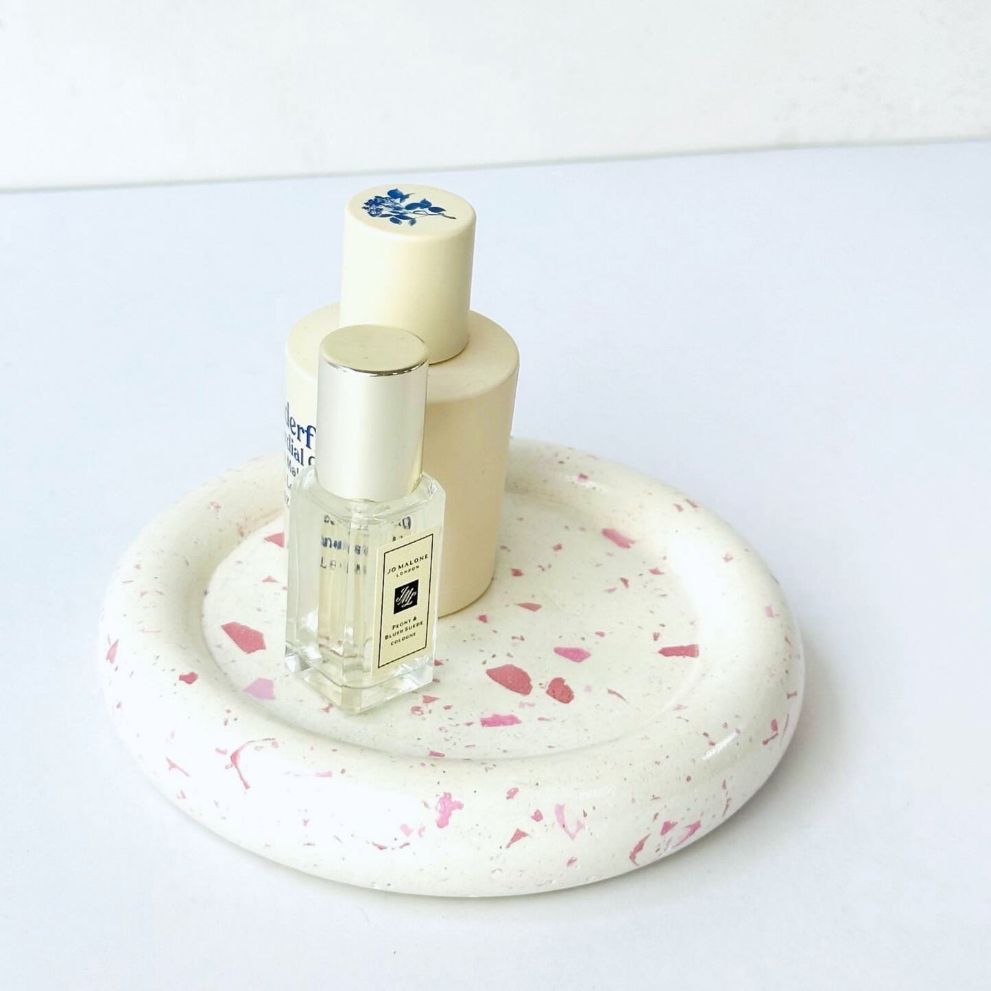 Concrete Donut Coaster (Pink Confetti) Gift Idea