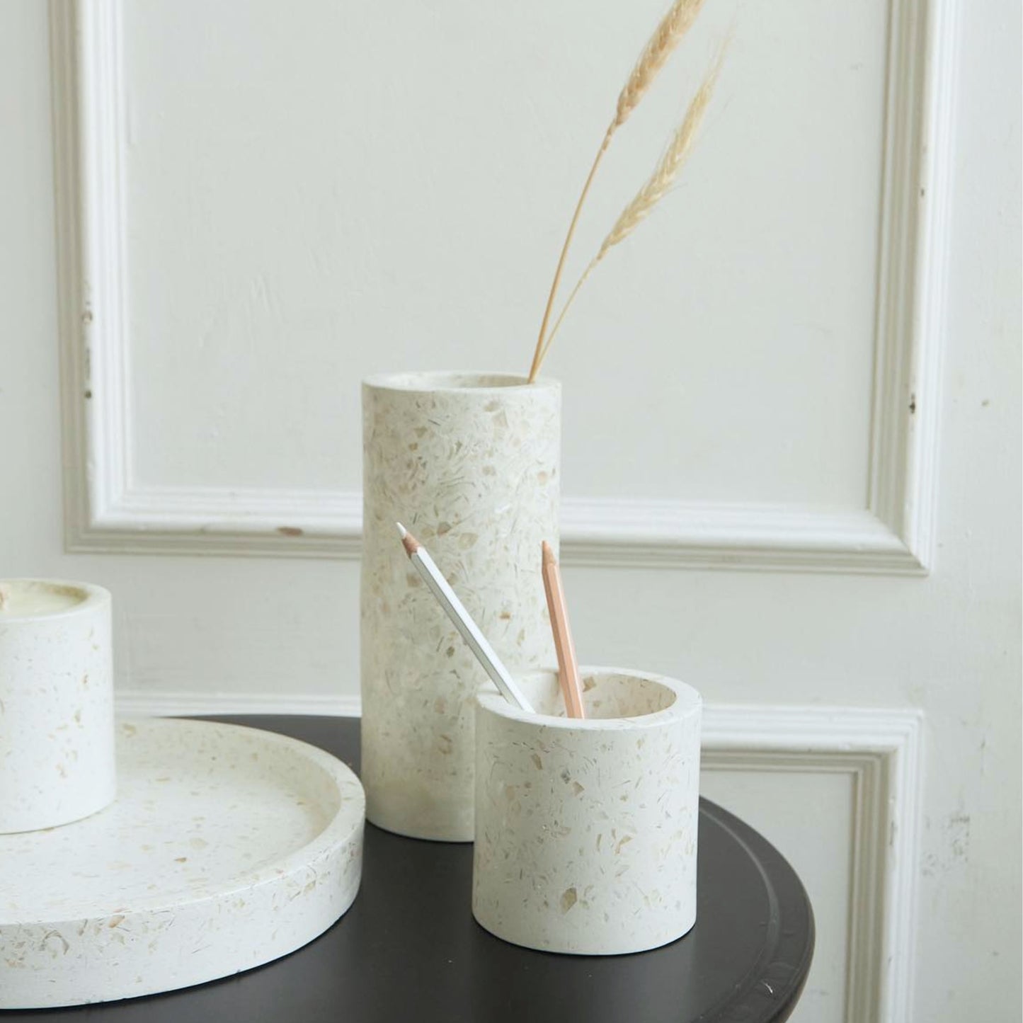 Kapiz Concrete Tall Vase