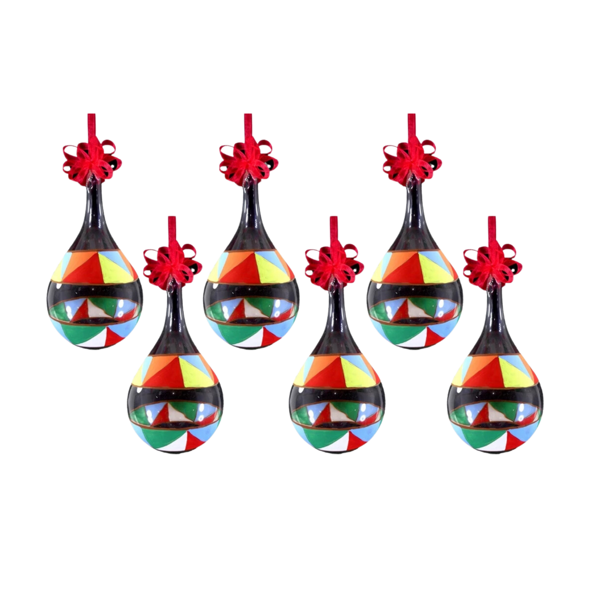 Colorful Glass Christmas Ornaments!