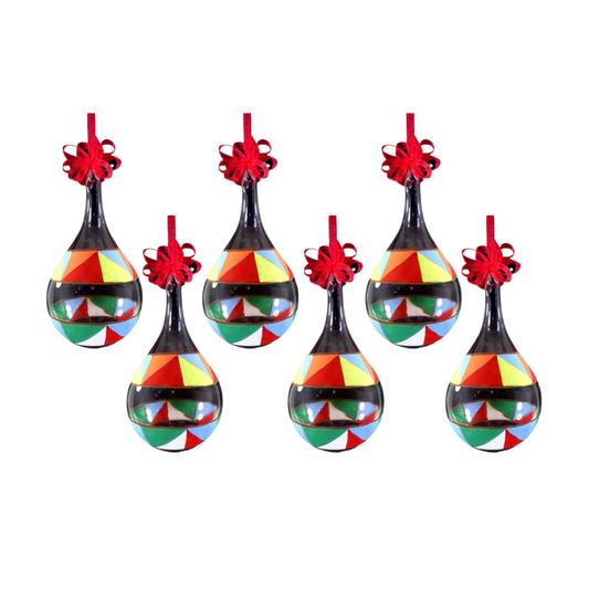 Colorful Glass Christmas Ornaments!