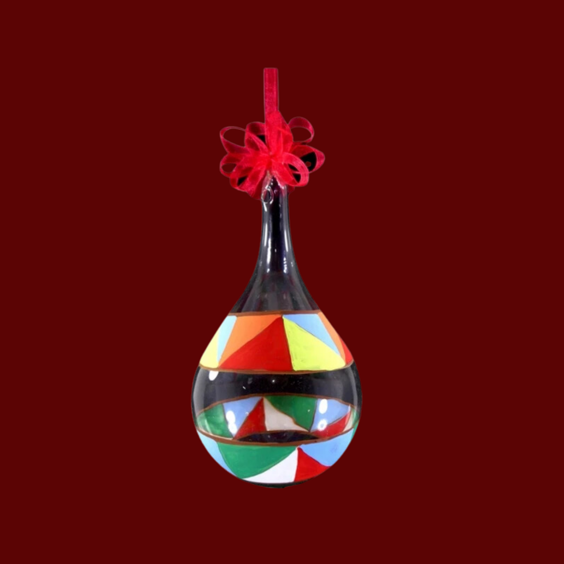Colorful Glass Christmas Ornaments!
