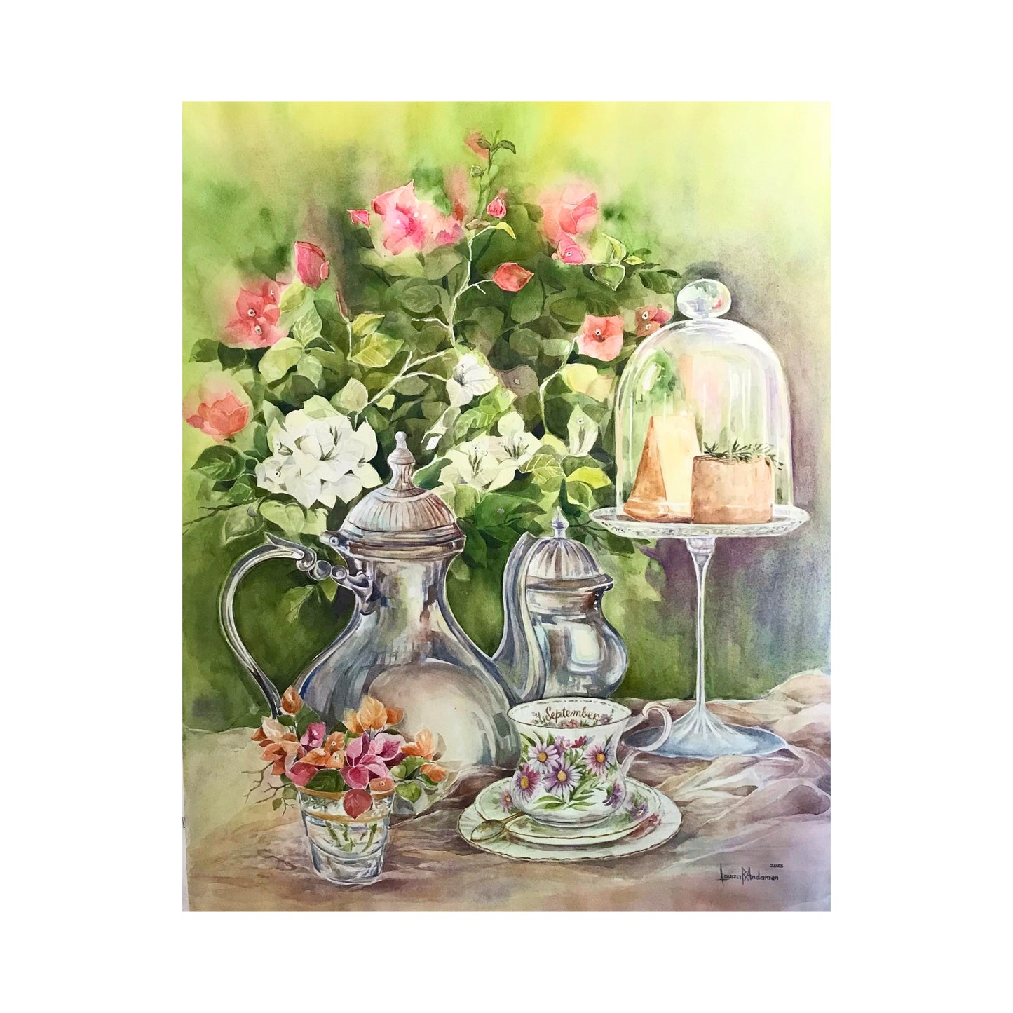 Still Life Tea Set Food