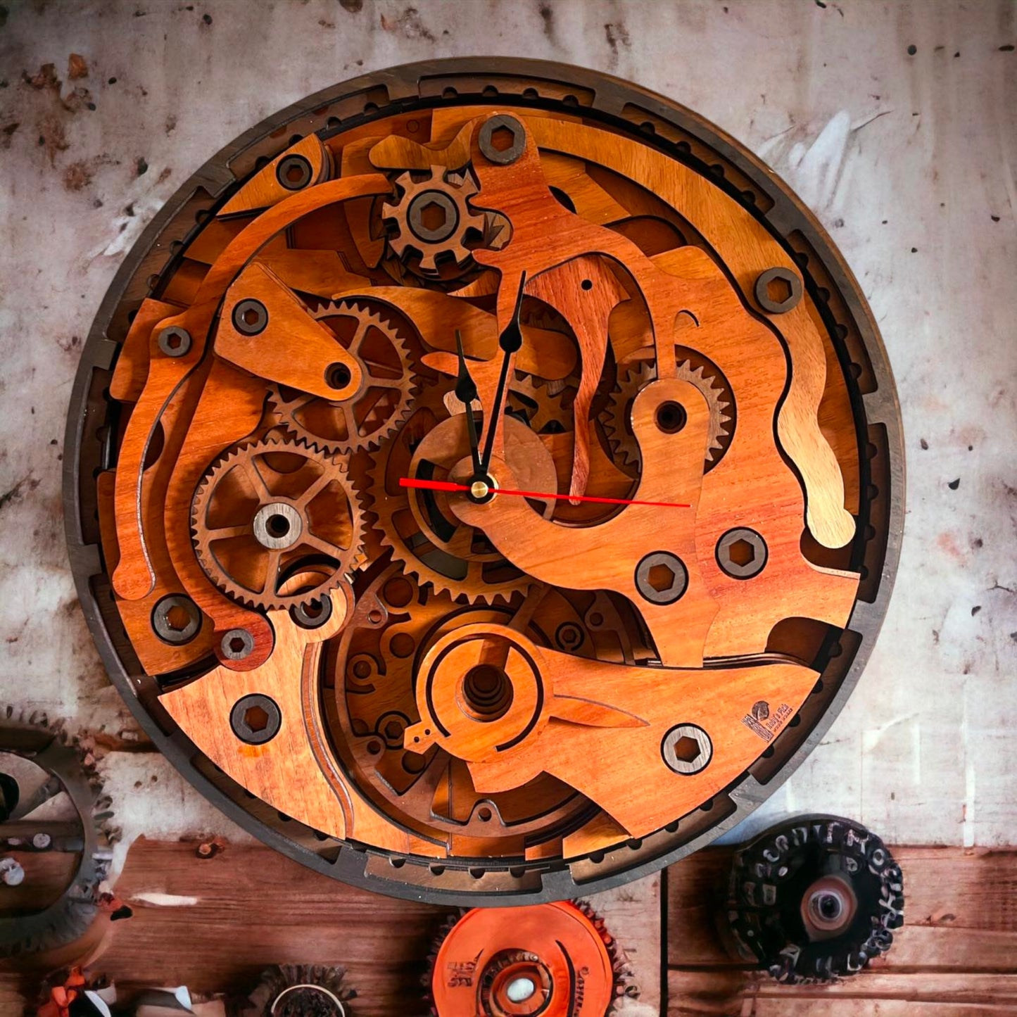 Wooden Mechanical Clock
