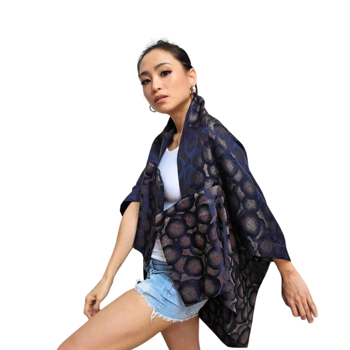 Blue Kimono Blazer
