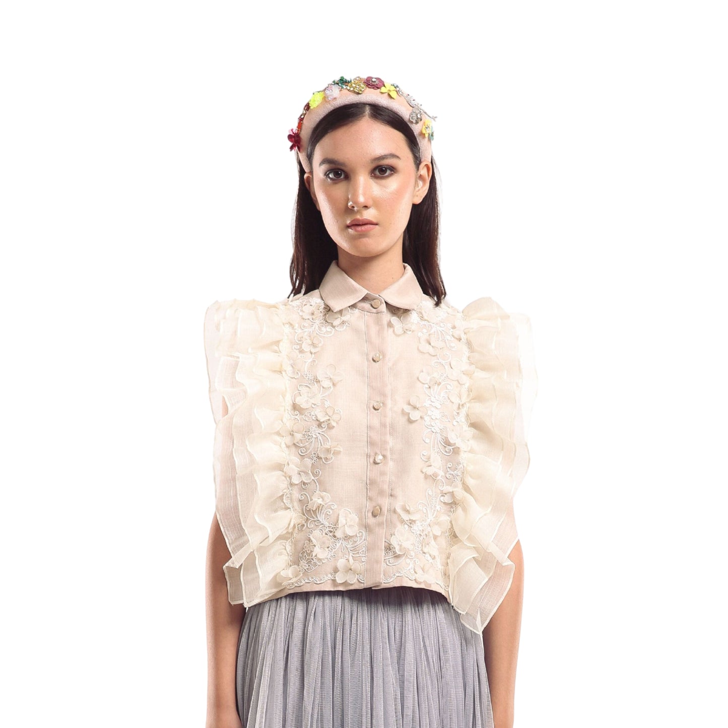 Pacita Barong Crop Top