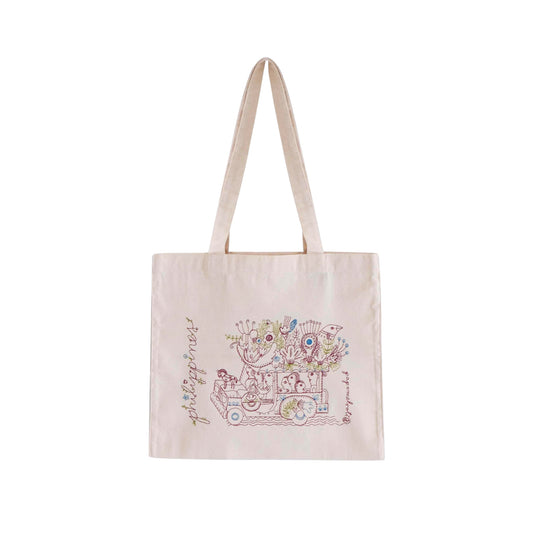 Floral Philippine Jeepney Canvas Bag