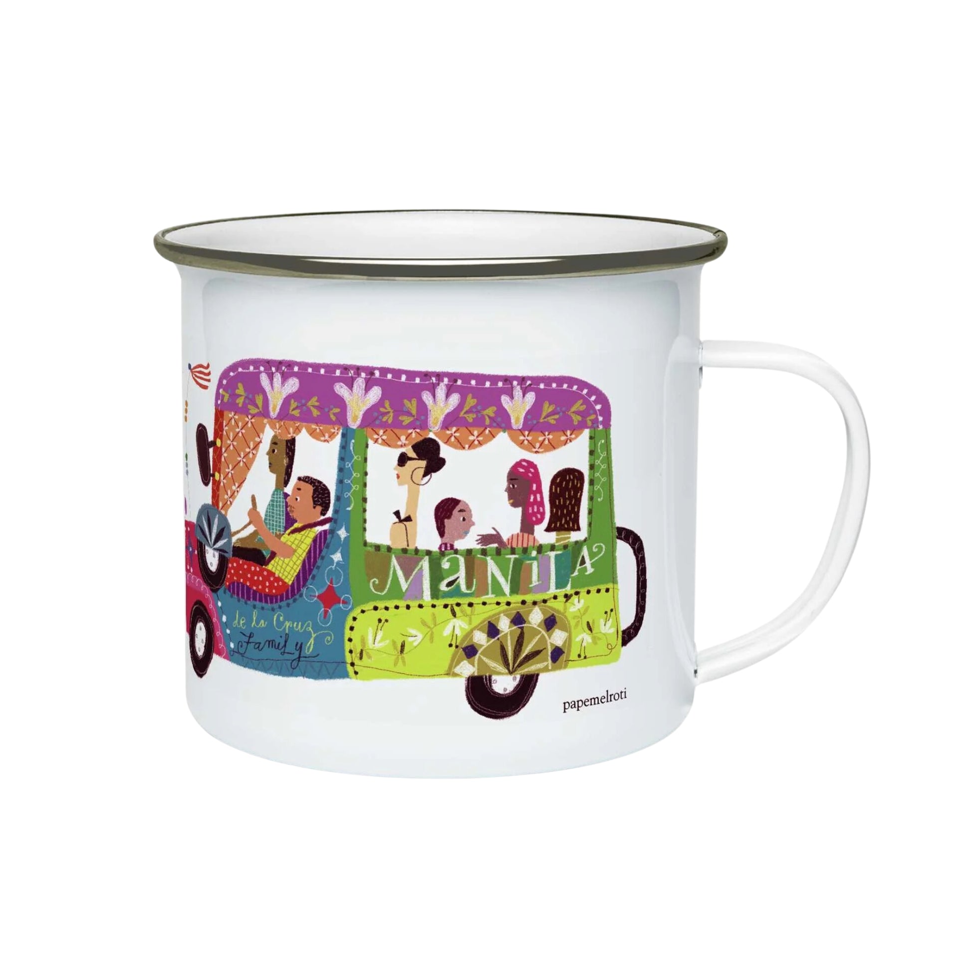 Manila Jeepney Enamel Mug