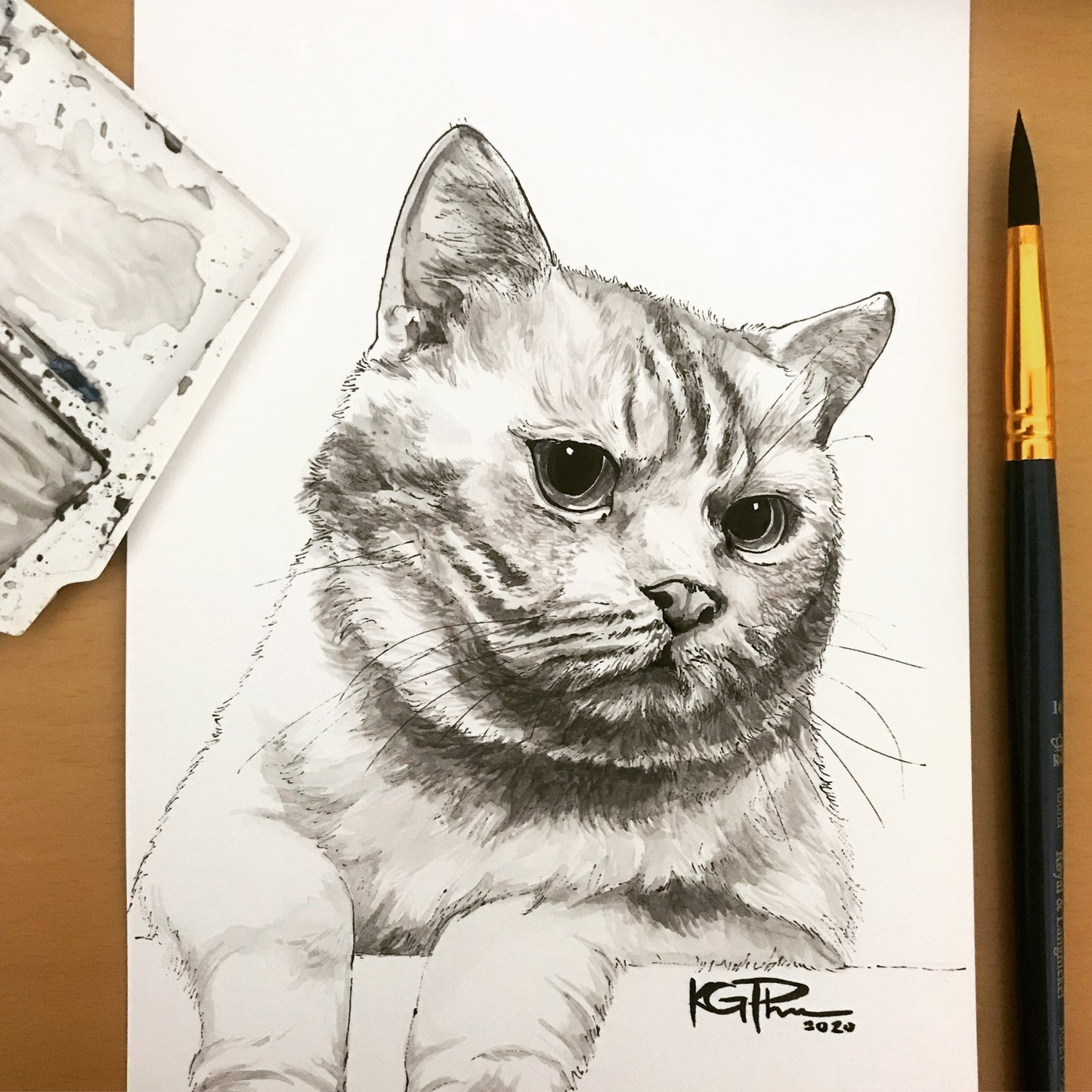 Ink Pen Drawing of Pet