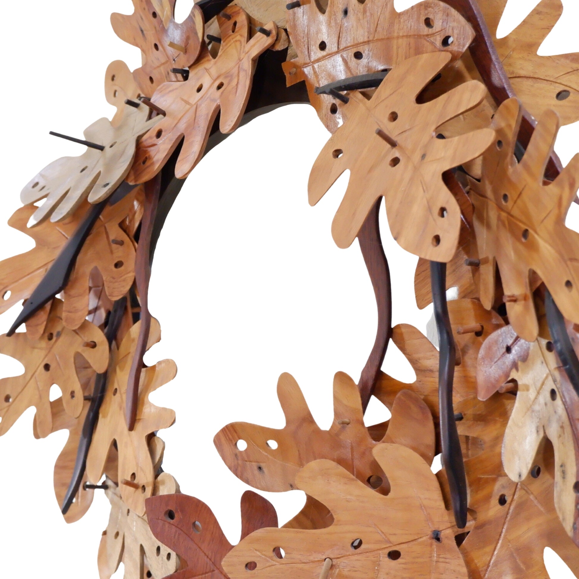 Wooden Wreath Leaf