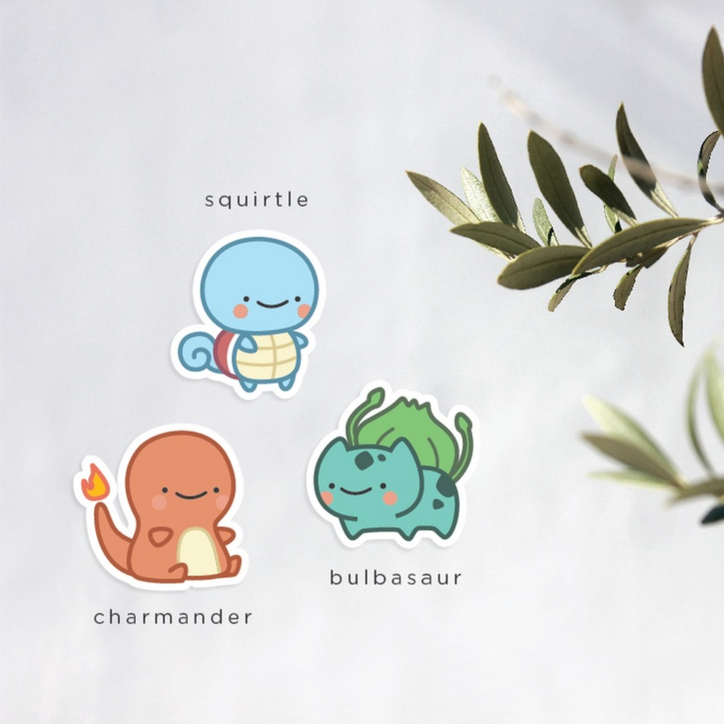 Pokemon Starters Gen 1-9 Arceus Sticker Pack Kanto Gen 1
