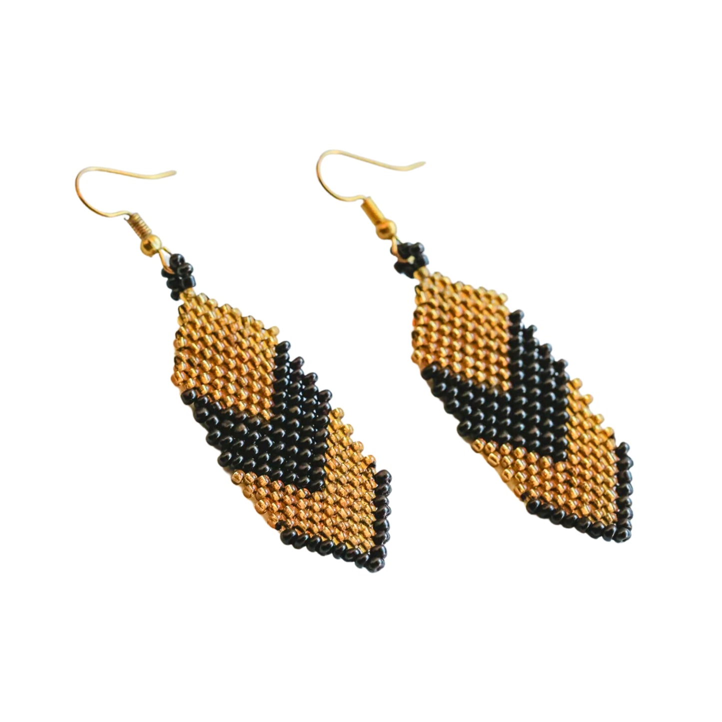 K'lung Udi Beaded Shield Earrings