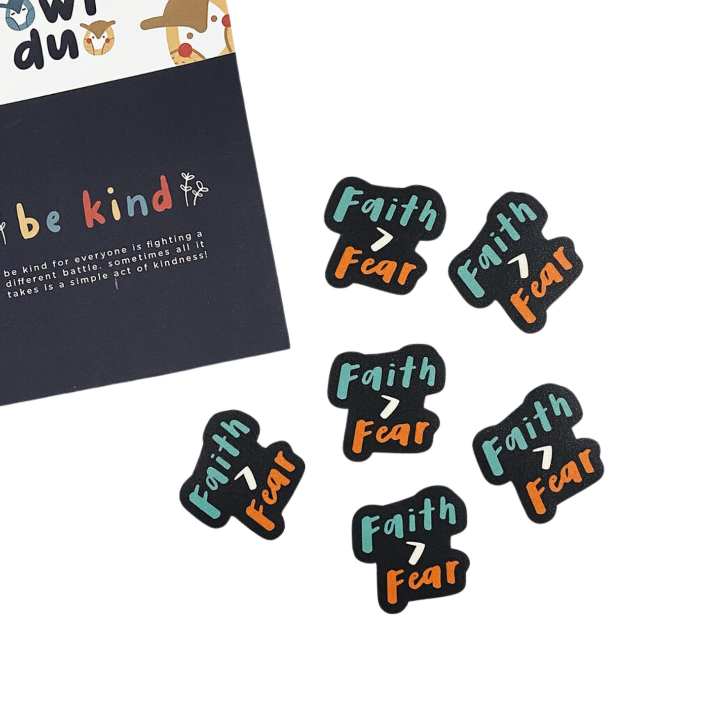 Solo Faith-filled Illustrated Christian Stickers by Priscilla & Sarah Cheung Faith > Fear