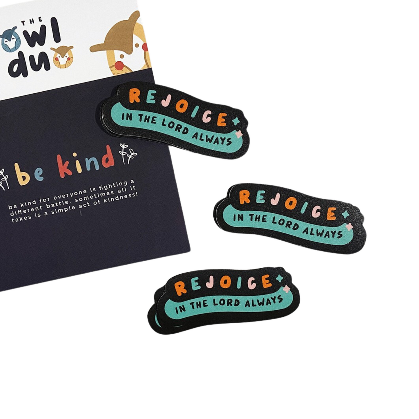 Solo Faith-filled Illustrated Christian Stickers by Priscilla & Sarah Cheung Rejoice in the Lord