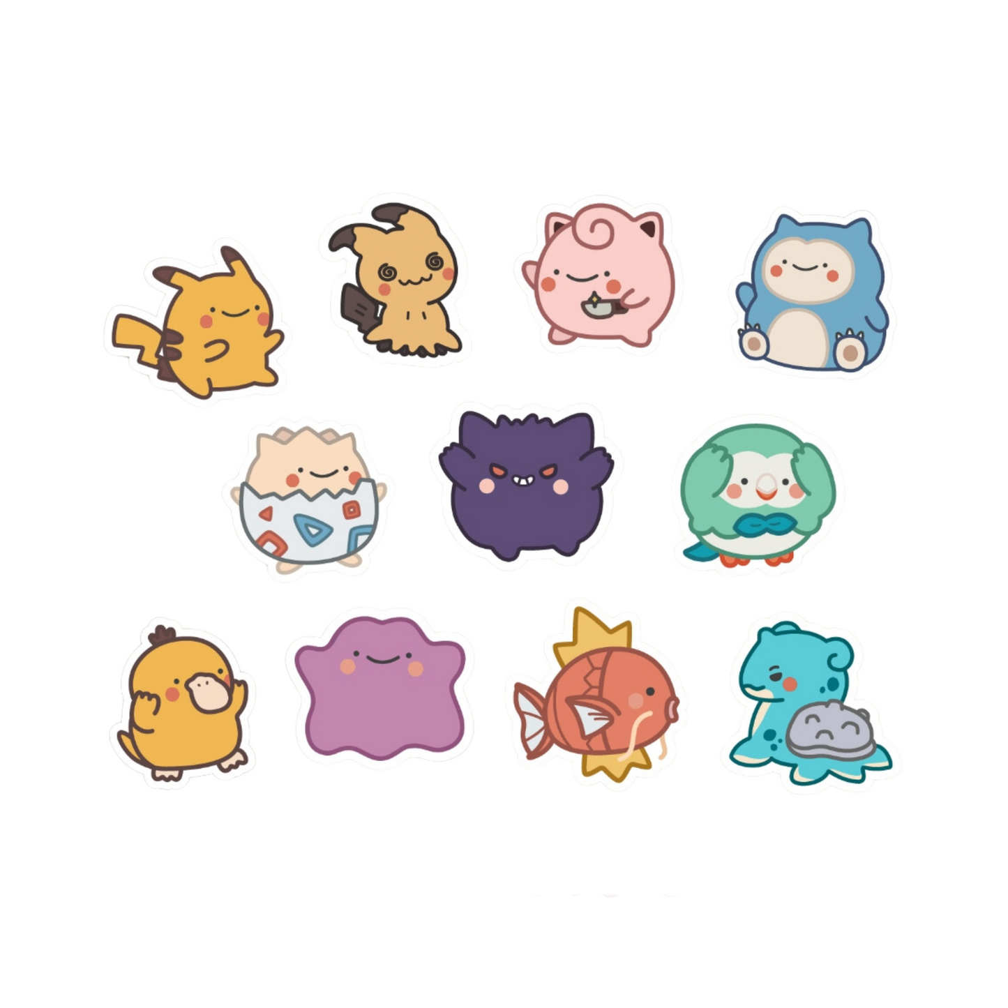 Solo Pokemon Waterproof Stickers 1