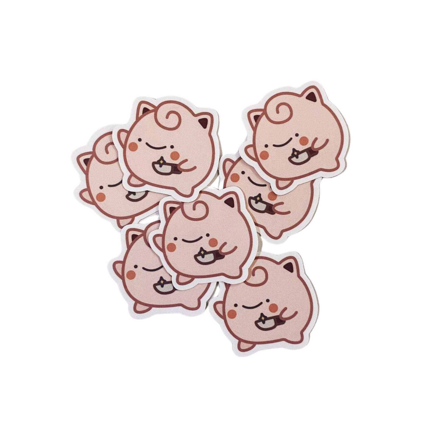 Solo Pokemon Waterproof Stickers Jigglypuff