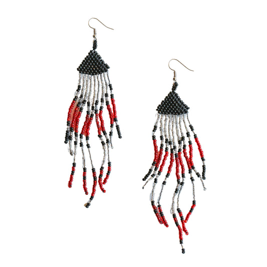 Tboli Beaded Kolon Tassle Earrings